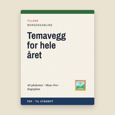 Temavegg for hele året
