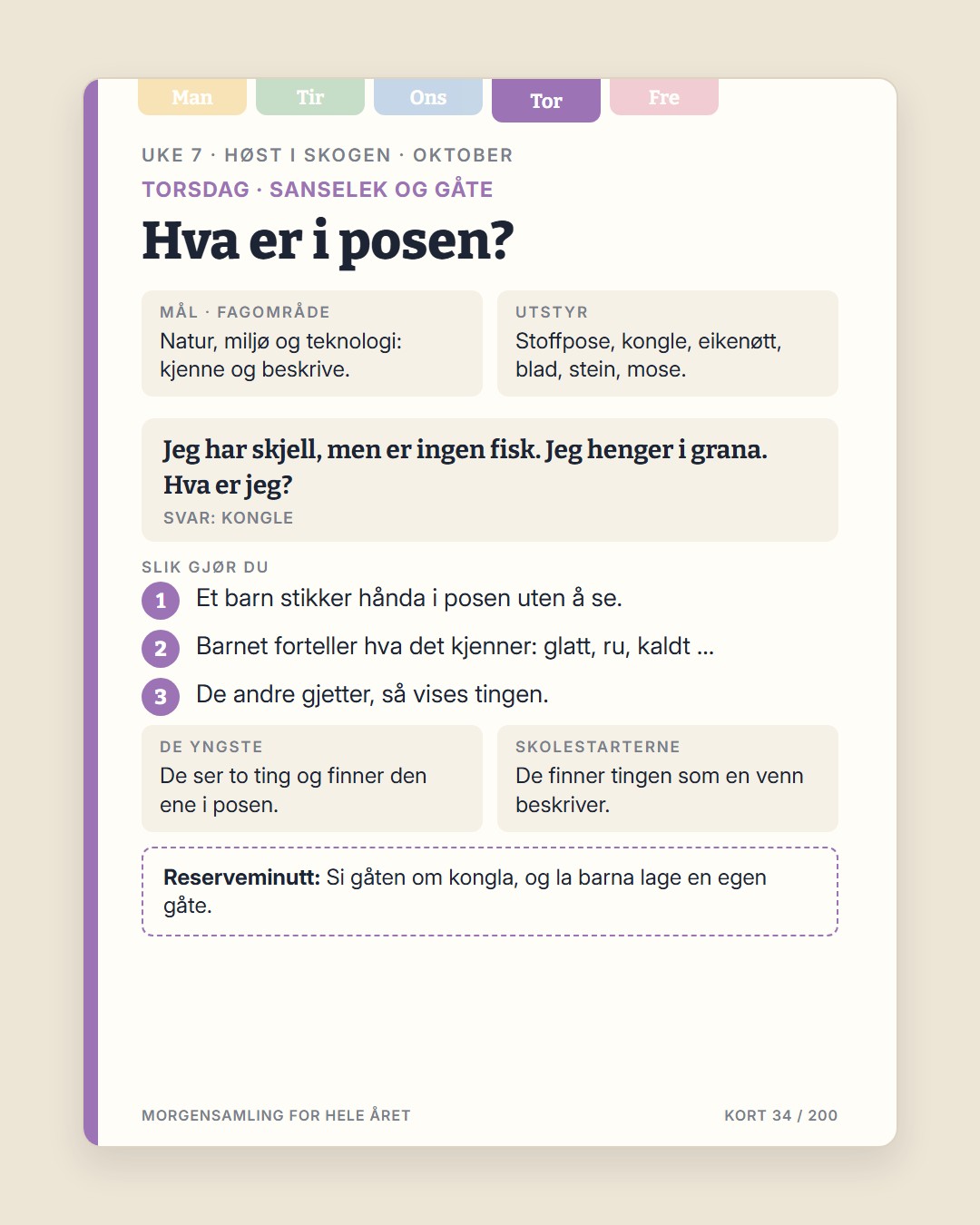 Morgensamling · 4